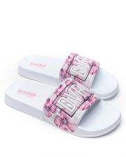 WHITE WOMEN'S SLIPPERS  - CARAVELLA FLOWER