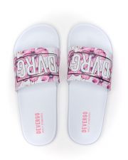 WHITE WOMEN'S SLIPPERS  - CARAVELLA FLOWER