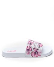 WHITE WOMEN'S SLIPPERS  - CARAVELLA FLOWER