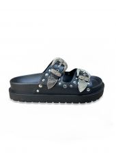 BLACK WOMEN'S SLIDES - ROXAN