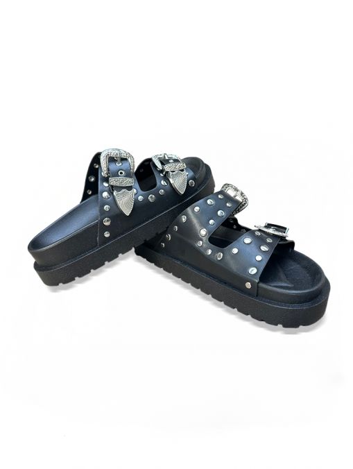 BLACK WOMEN'S SLIDES - ROXAN DE25SS2503PU PN