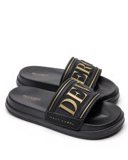BLACK WOMEN'S SLIPPERS  - GIORGIA