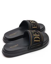 BLACK WOMEN'S SLIPPERS  - GIORGIA