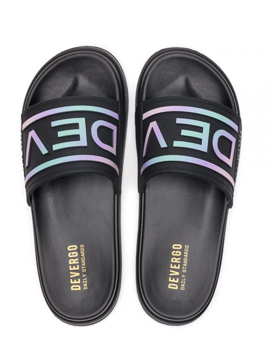 BLACK WOMEN'S SLIPPERS  - LUMIA DE26SS2554TP RE