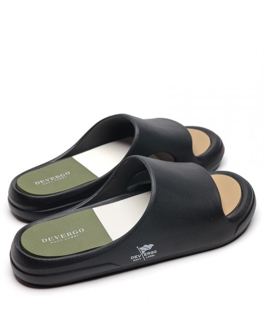 BLACK MEN'S SLIPPERS  - MARISOL DE26SS2035EV SR