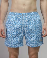 WHITE MEN'S BEACH SHORTS