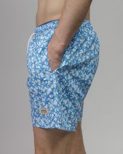 WHITE MEN'S BEACH SHORTS