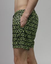 BLACK MEN'S BEACH SHORTS