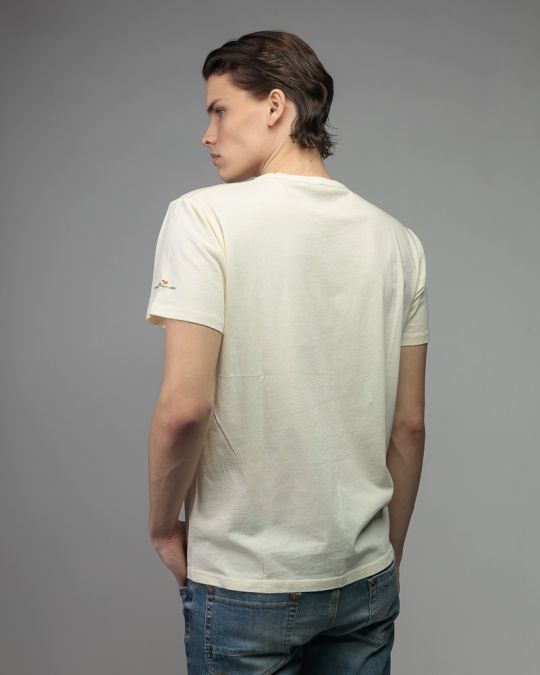 WHITE MEN'S SHORT SLEEVE T-SHIRT 1D26SS4020SS0106