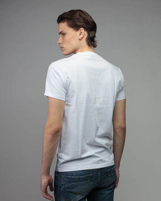 WHITE MEN'S SHORT SLEEVE T-SHIRT 1D26SS4027SS0105