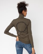 KHAKI WOMEN'S KNITTED PULLOVER