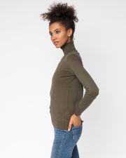 KHAKI WOMEN'S KNITTED PULLOVER