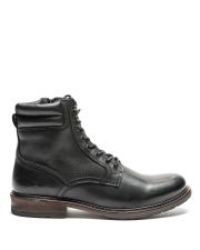 BLACK MEN'S BROGUE - LUIGI LEATHER