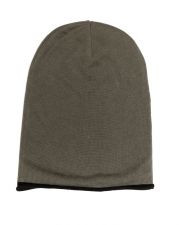 KHAKI MEN'S KNITTED HAT
