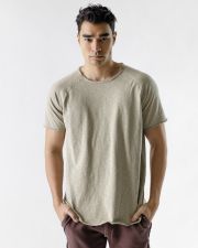GREY MEN'S ROUNDNECK T-SHIRT