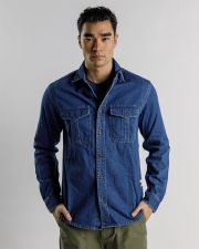 INDIGO MEN'S LS JEANS SHIRT