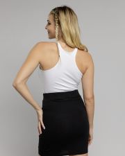 WHITE WOMEN'S SLEEVLES TOP