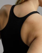 BLACK WOMEN'S SLEEVLES TOP