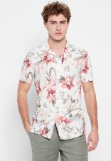 WHITE FUNKY BUDDHA  MEN'S SHIRT