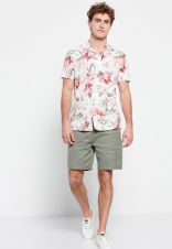 WHITE FUNKY BUDDHA  MEN'S SHIRT