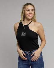 BLACK WOMEN'S SLEEVLES TOP
