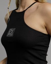 BLACK WOMEN'S SLEEVLES TOP