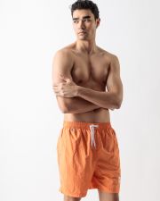 ORANGE MEN'S BEACH SHORTS