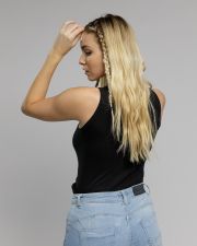 BLACK WOMEN'S SLEEVLESS TOP