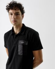 BLACK MEN'S POLO SHIRT