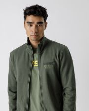 KHAKI MEN'S ZIP-UP SWEATSHIRT