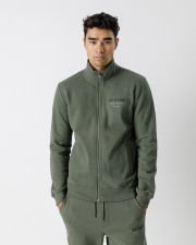 KHAKI MEN'S ZIP-UP SWEATSHIRT