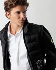 BLACK MEN'S TRANSITIONAL JACKET