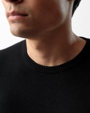 BLACK MEN'S KNITTED SWEATER
