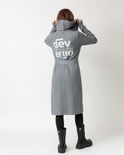 GREY WOMEN'S KNITTED CARDIGAN