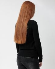 BLACK WOMEN'S KNITTED PULLOVER