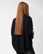 BLACK WOMEN'S KNITTED PULLOVER