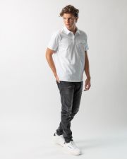 WHITE MEN'S POLO SHIRT