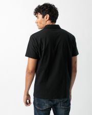 BLACK MEN'S POLO SHIRT
