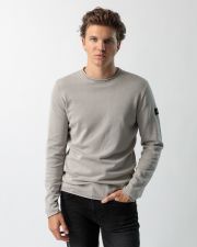 GREY MEN'S KNITTED SWEATER