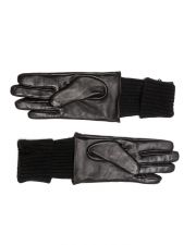 BLACK WOMEN'S LEATHER GLOVES