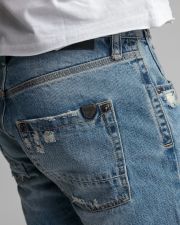 INDIGO MEN'S JEANS SHORTS - FRANK SHORTS 24114