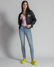 BLACK WOMEN'S TRANSITIONAL COAT