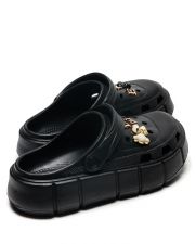 BLACK WOMEN'S SLIDES - MILLIE