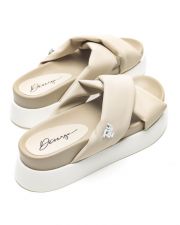BEIGE WOMEN'S SLIDES - TRIXIE