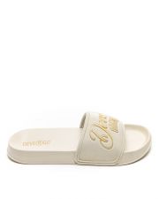 BEIGE WOMEN'S SLIDES - PETRA