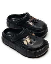 BLACK WOMEN'S SLIDES - MILLIE