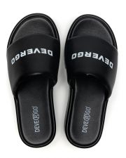 BLACK WOMEN'S SLIDES - MOLLY