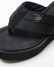BLACK WOMEN'S SLIDES - NICKY
