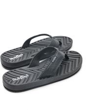 BLACK MEN'S SLIDES - SIMON