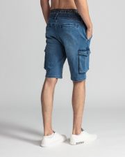 BLUE MEN'S JOGJEAN SHORTS